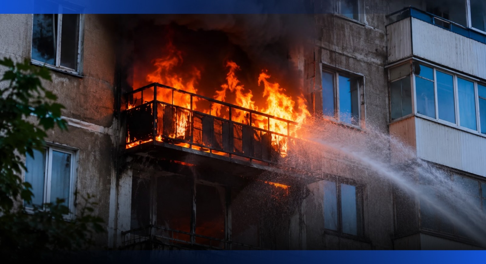 Image for Двух детей спасли во время пожара в Туркестане